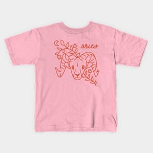 Aries Zodiac Kids T-Shirt